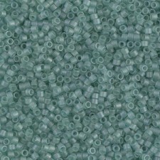 Miyuki delica beads 15/0 - Matted sea glass green DBS-385